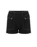 MARYLING Contrast-Stitch Spandex Knitted Shorts