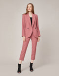 MARYLING Crop Leg Mid-Rise Suit Trousers