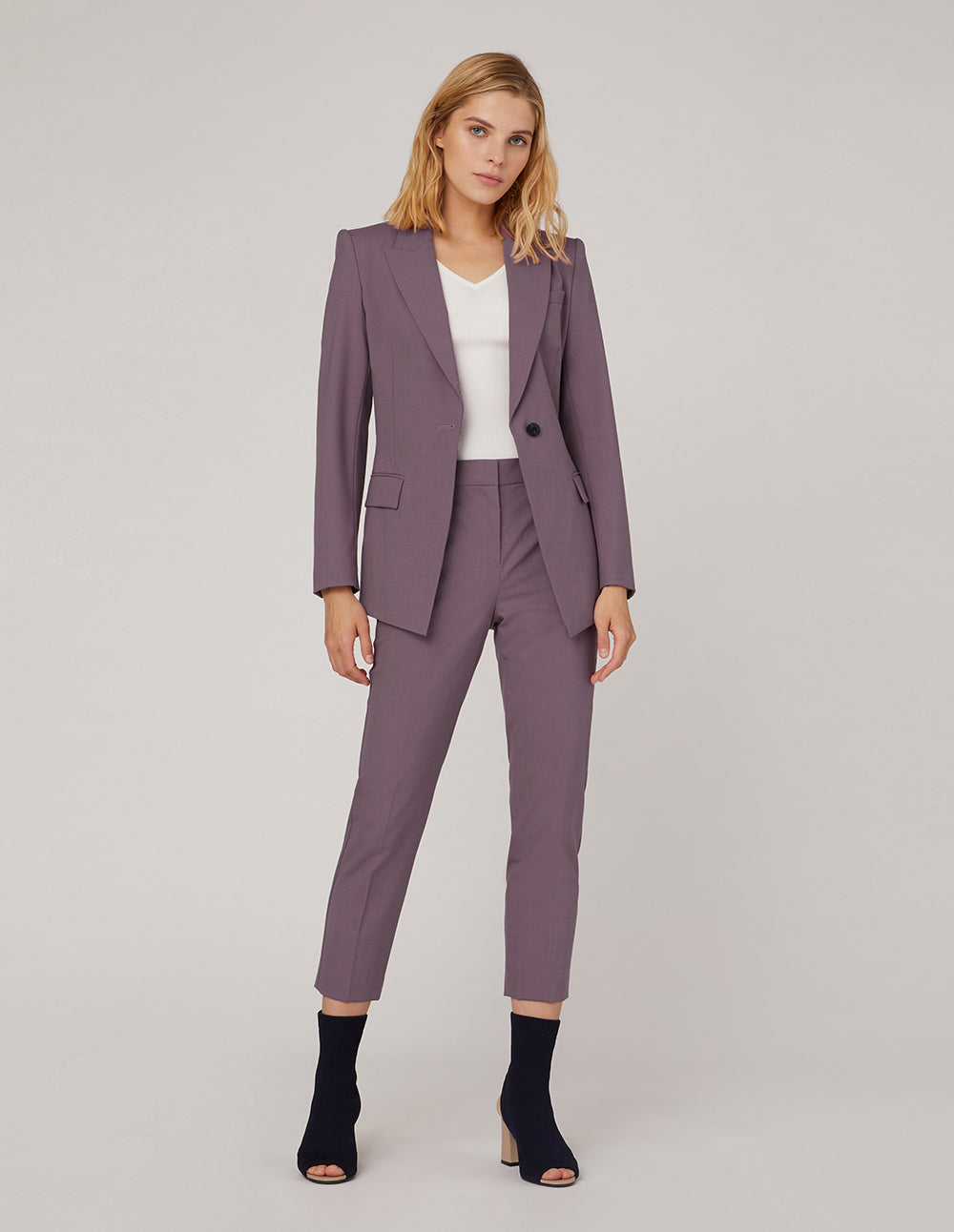MARYLING Crop Leg Suit Trousers