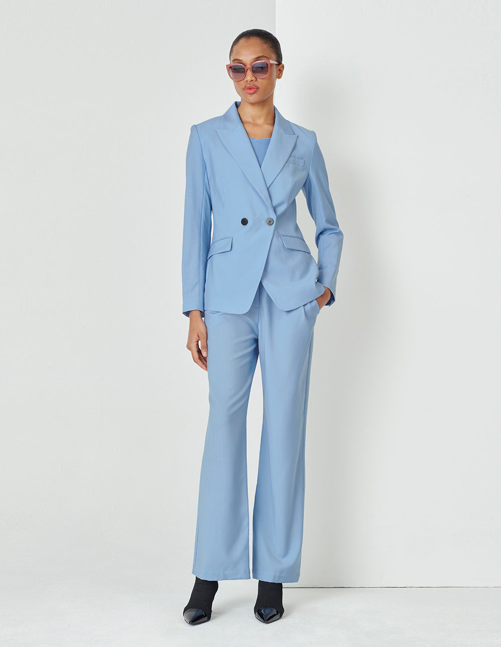MARYLING  Light Blue Classic Suit Pants