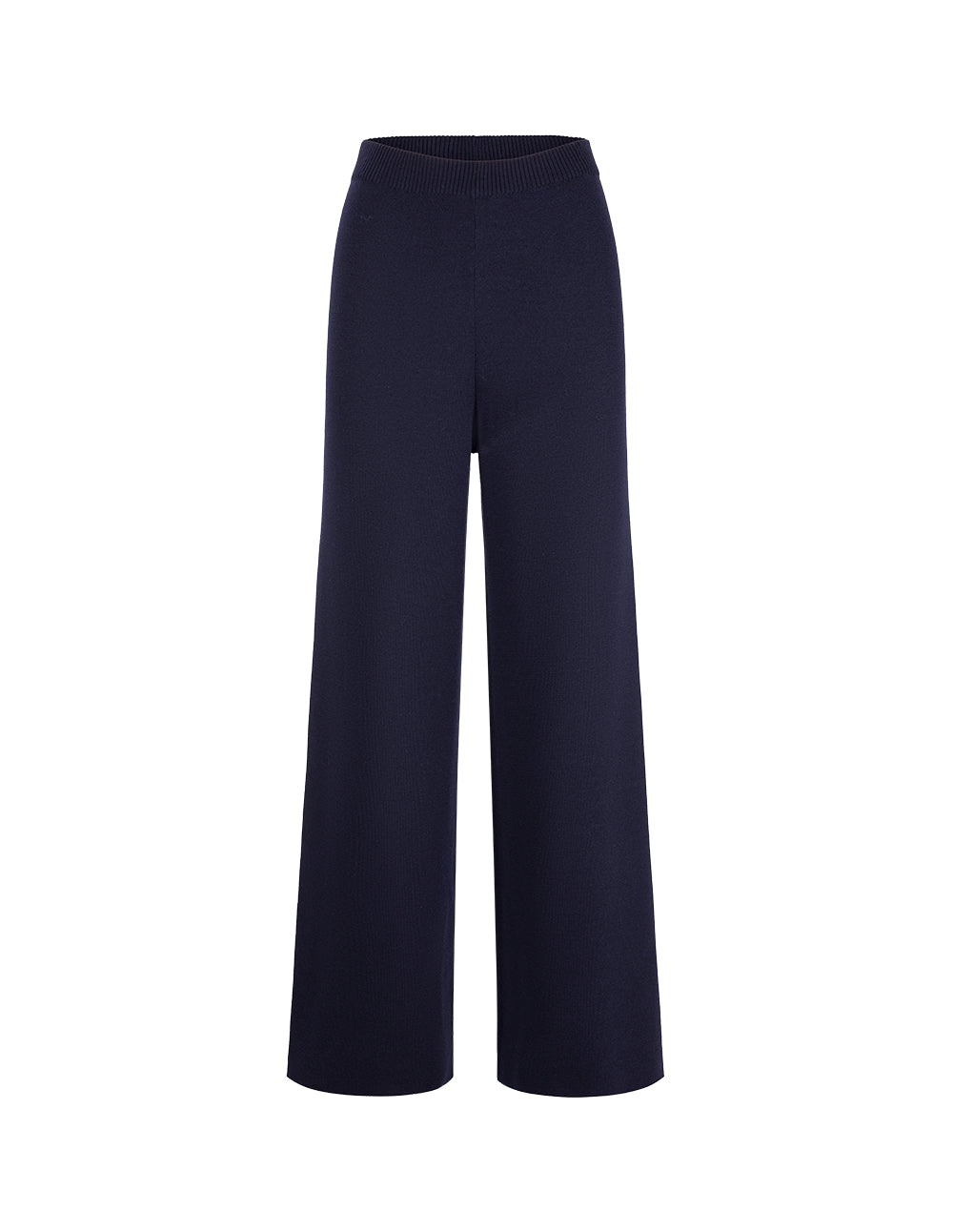 MARYLING Dark Blue Wool Knit Trousers