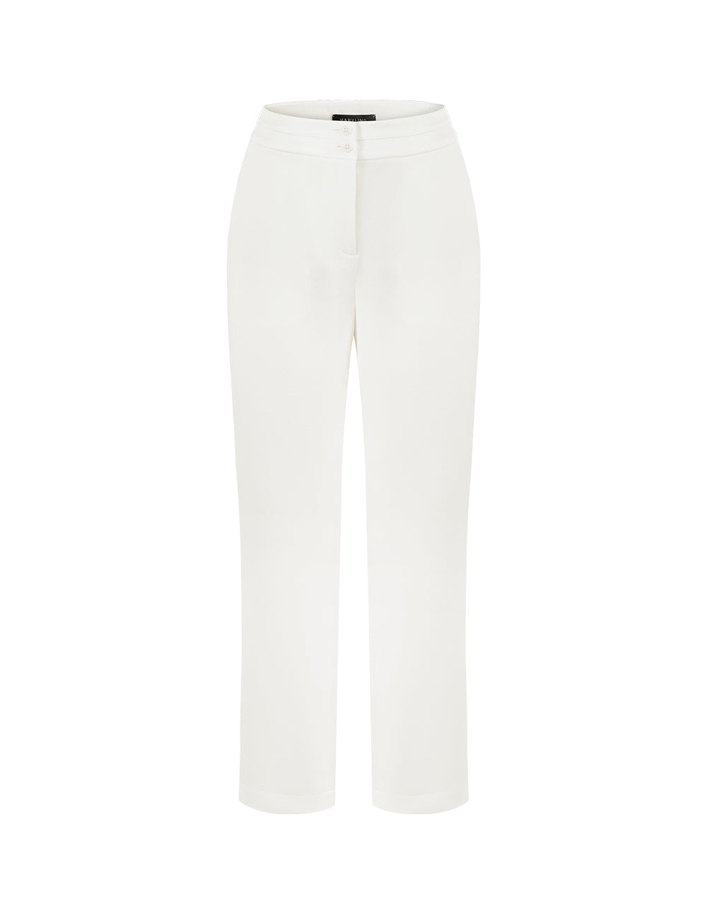 MARYLING High-End Ivory White Straight Suit Pants