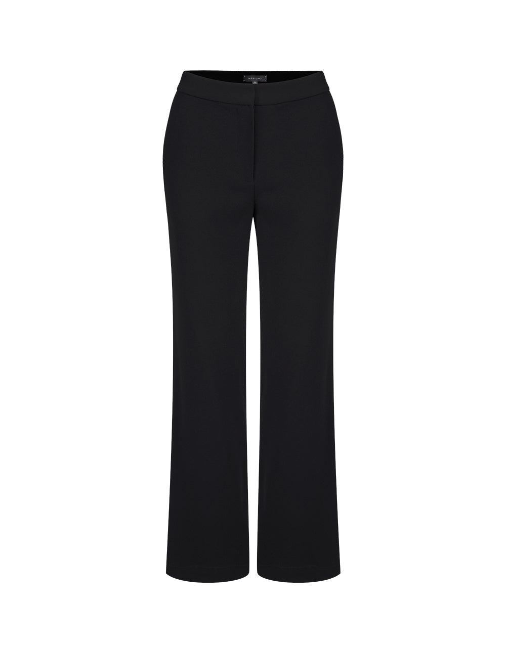 MARYLING Black Classic Straight Trousers