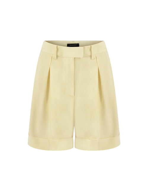 MARYLING Acetate Bermuda Shorts