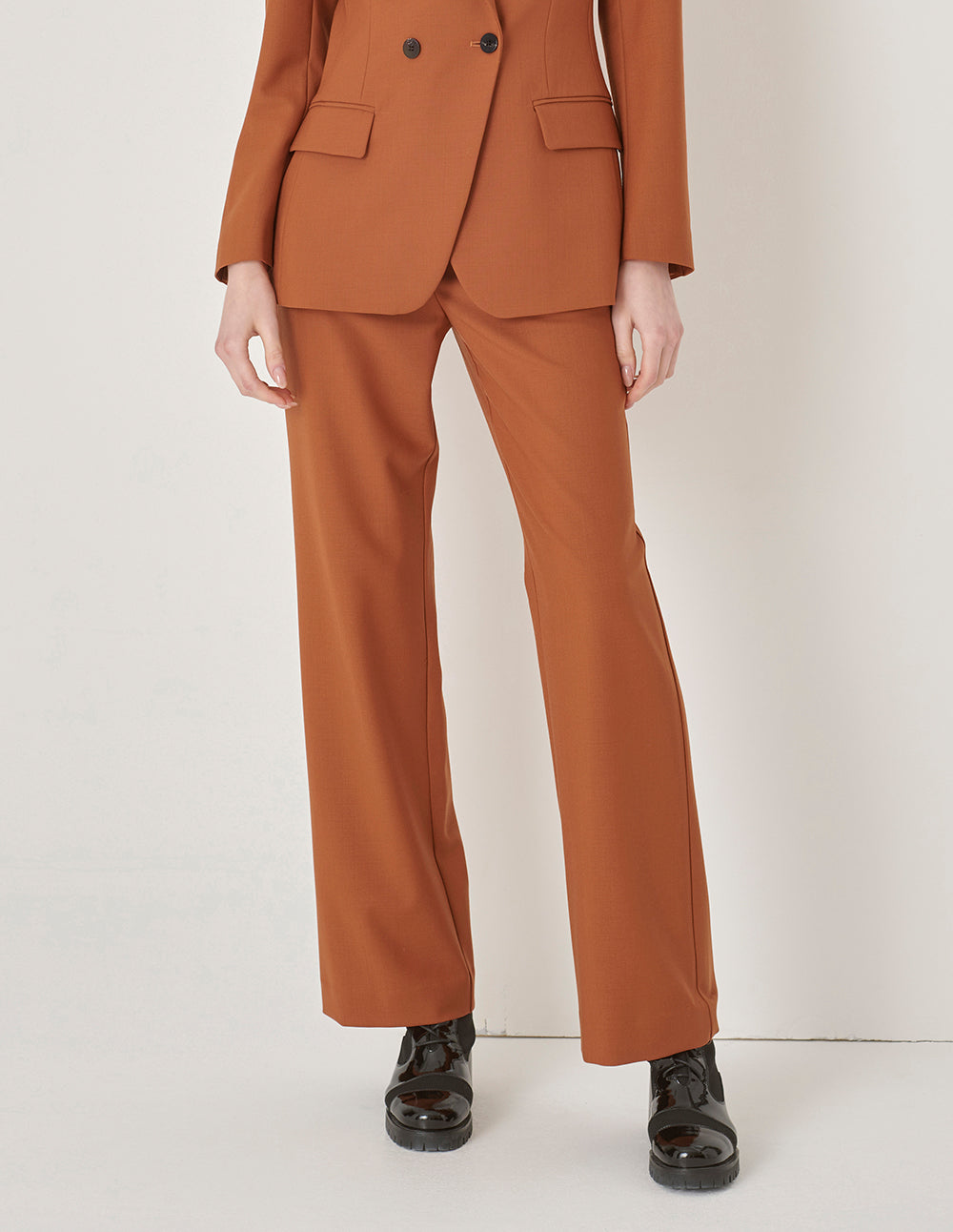 MARYLING Maple Orange Straight Leg Trousers