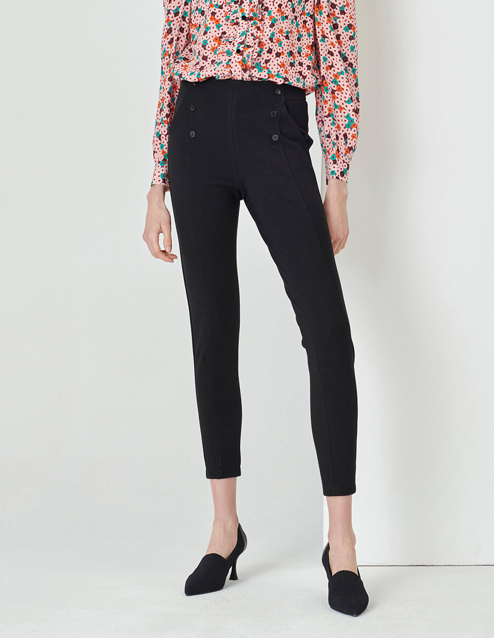 MARYLING  Black Stretch Skinny Pants