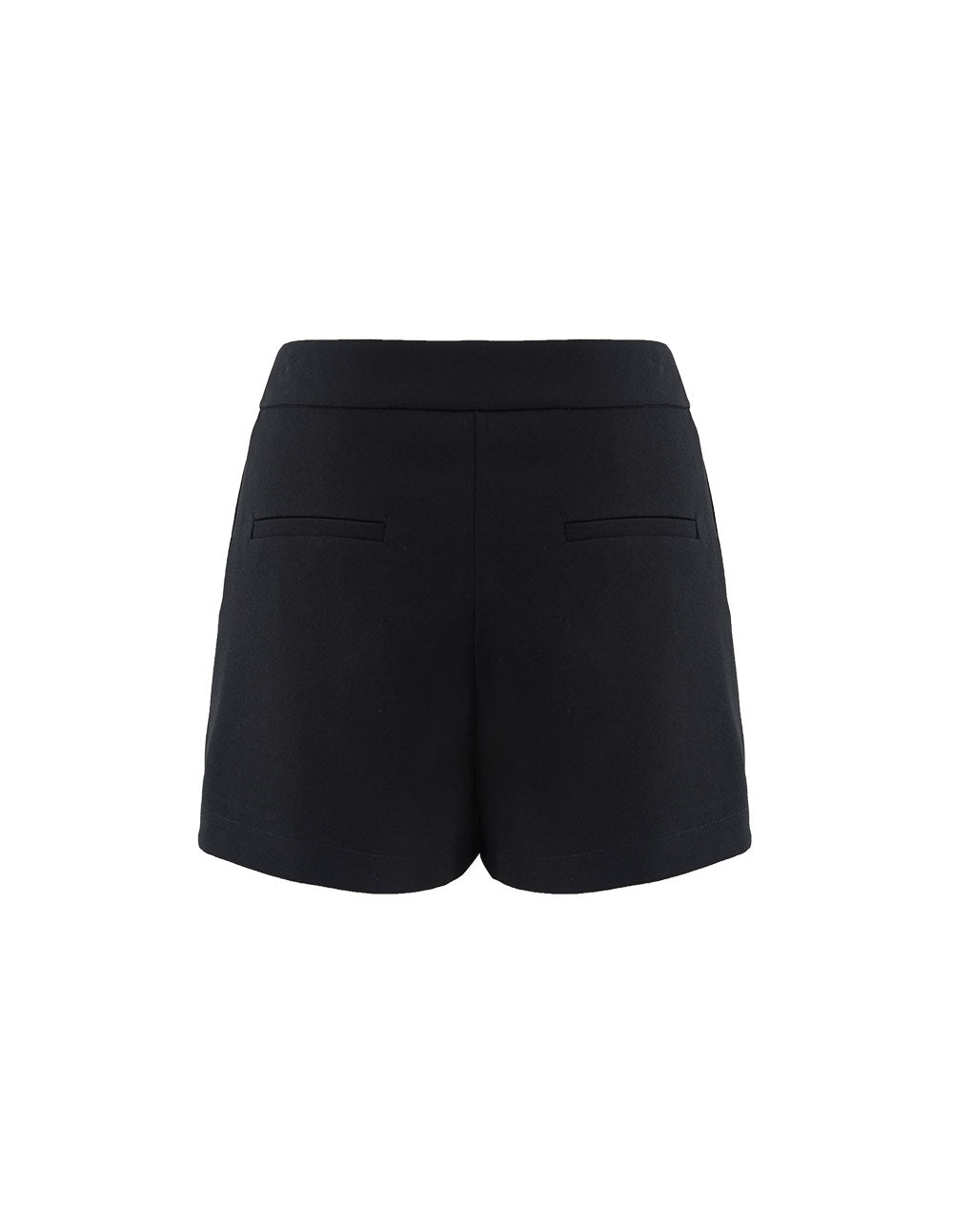MARYLING Black Triacetate Pleated Shorts