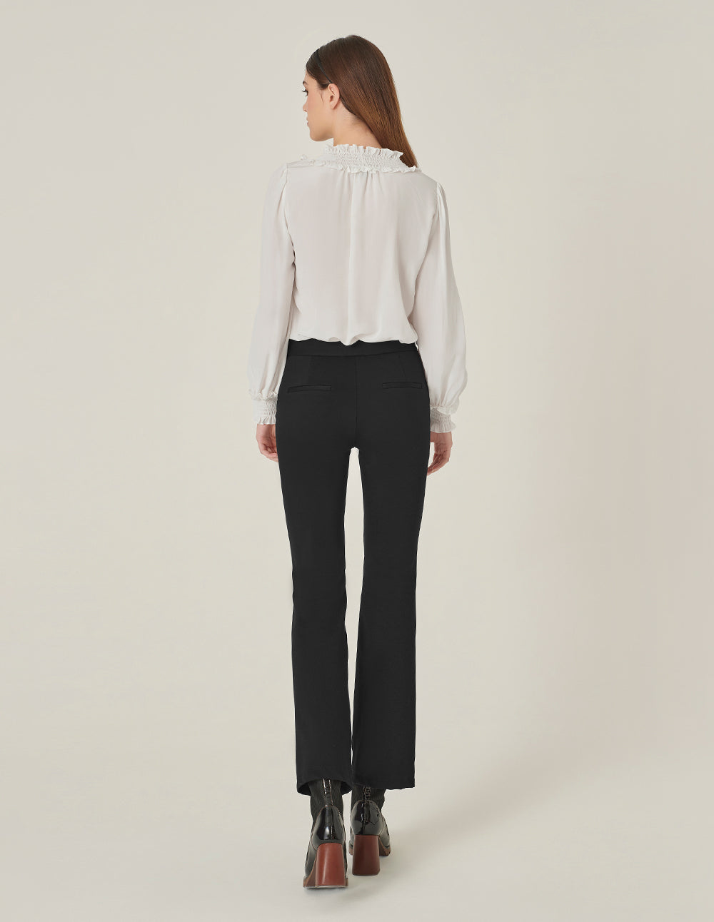 MARYLING Ankle-Length Flare Knitted Pants