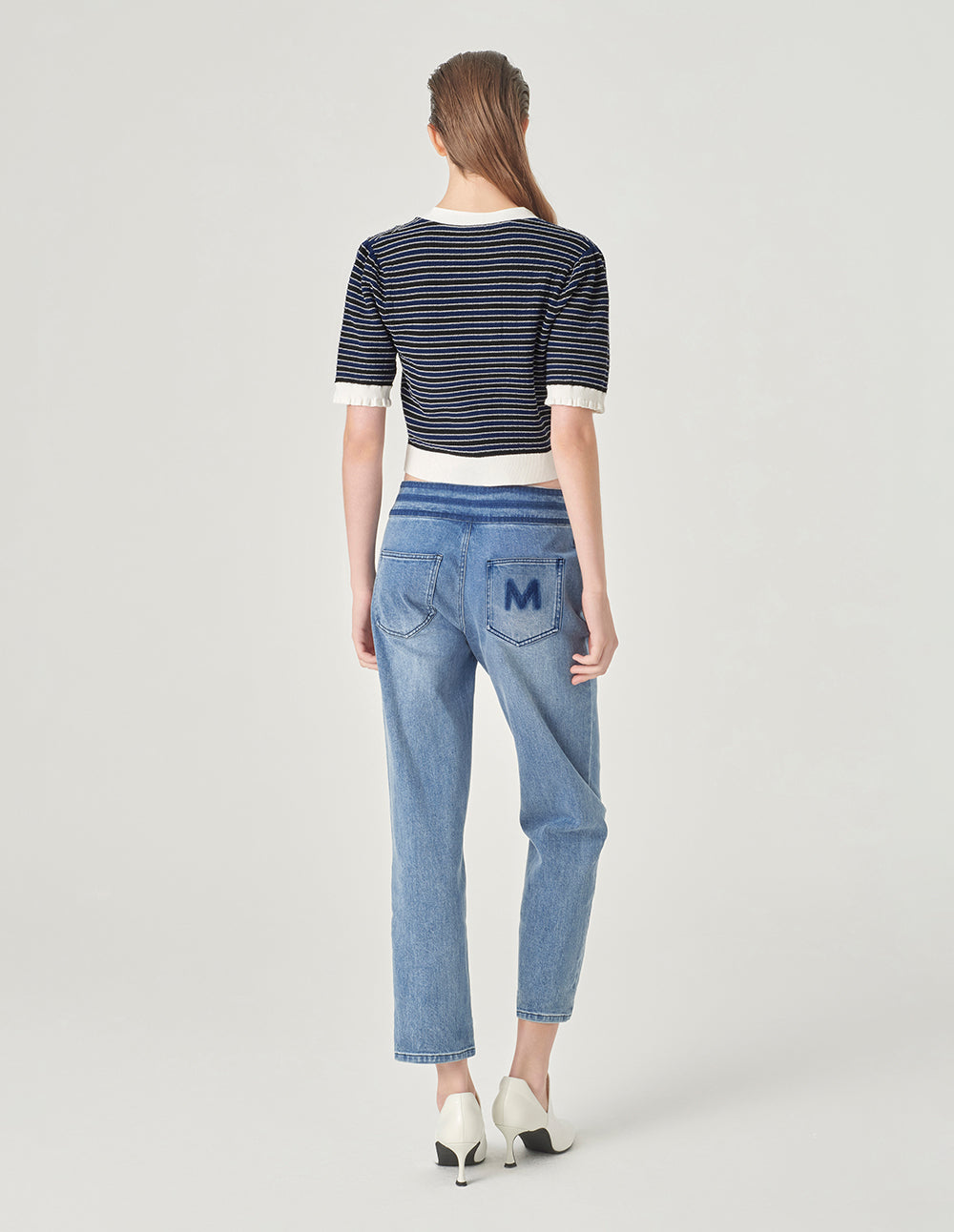 MARYLING Denim Split Jeans