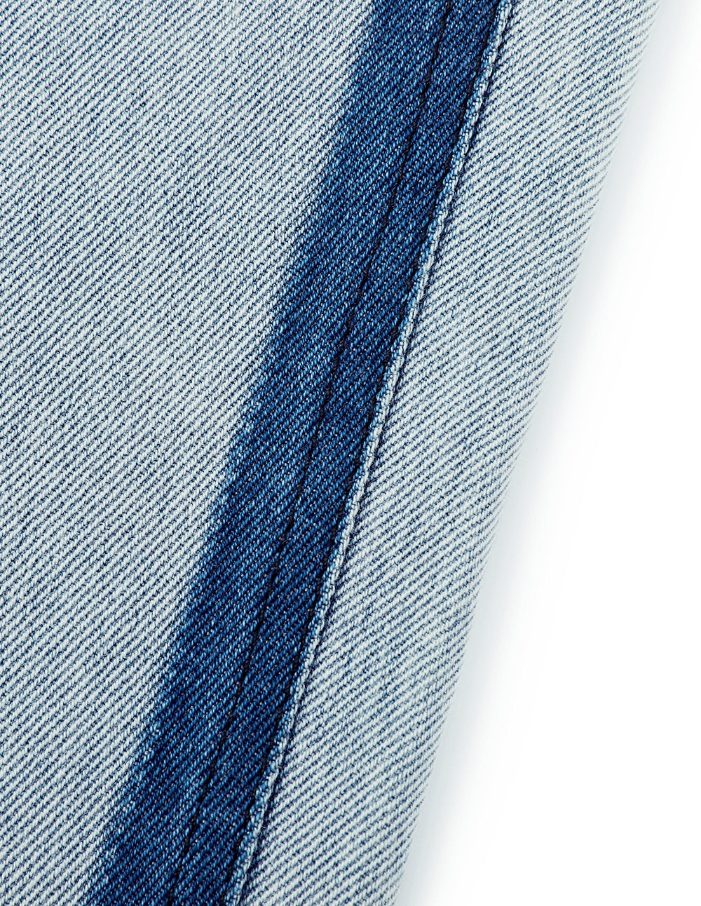 MARYLING Contrast Striped Denim Cropped Pencil Pants